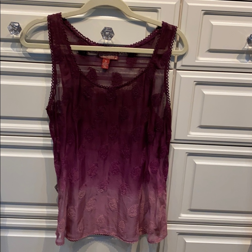 Lucky Legend, Gently Worn, sheer top